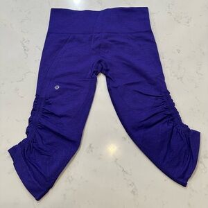 Lululemon In The Flow Crop II Leggings Purple Women's Size 6